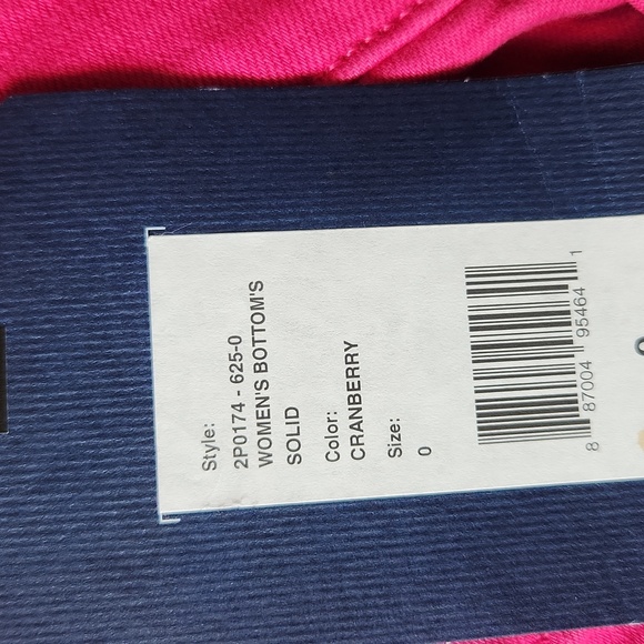 VINEYARD VINES CRANBERRY PANTS - Picture 5 of 6